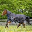 Gallop Toofan 350g Heavy Weight Turnout Rug Combo Charcoal Black 5'6 Turnout Rugs Barnstaple Equestrian Supplies