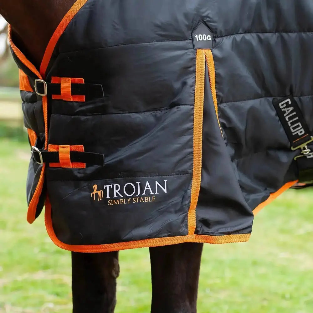 Gallop Trojan 100g Stable Rug Black 5'6 Stable Rugs Barnstaple Equestrian Supplies