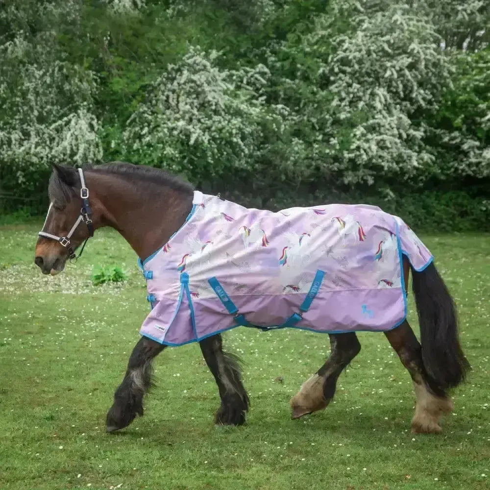 Gallop Trojan Duraproof Pegacorn 0g Lightweight Turnout Rug For Horses 5'6" Turnout Rugs
