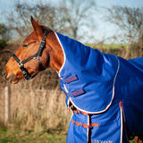 Gallop Trojan Xtra 200g Medium Weight Dual Turnout Rugs With Detachable Necks Royal Blue/Red Bindings 5'6'' Gallop Equestrian Turnout Rugs Barnstaple Equestrian Supplies