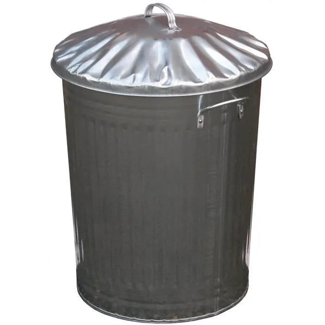 Galvanised Taper Dustbin & Lid Rodent Proof Feed Bin 90Litre Feed Bins