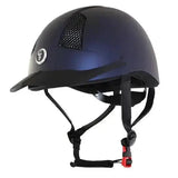 Black gatehouse air rider adjustable riding hat with matte finish and mesh ventilation panels for comfy rides