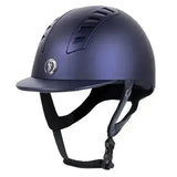 Matte dark blue gatehouse chelsea pro air vent riding helmet with aerodynamic design and subtle ventilation slots