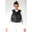 Black gatehouse superflex childs body protector with block foam design and branded patch on lower right side
