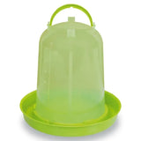 Lime green durable plastic gaun chicken drinker eco with handle and base for easy use and stability