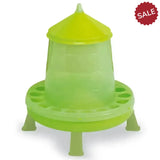 Gaun Poultry Feeder Plastic C/W Legs Green 8kg Poultry Feeders