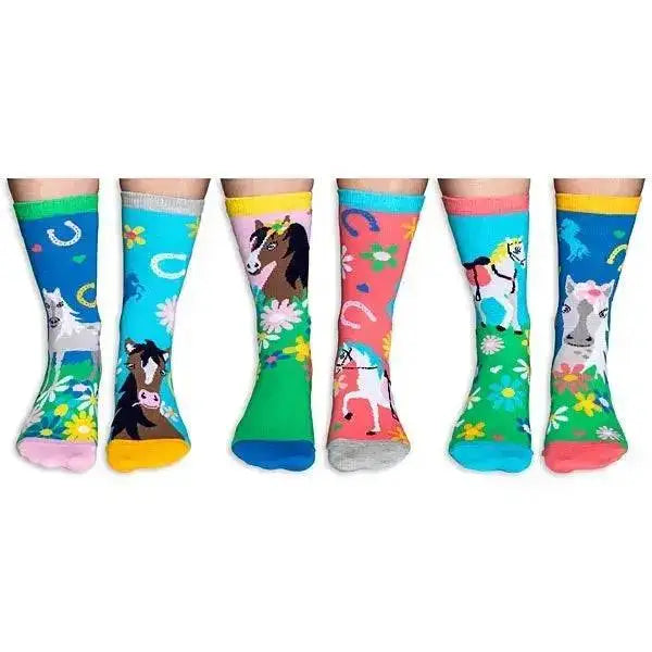 Giddy Up 6 Horsey Odd Socks Riding Socks Barnstaple Equestrian Supplies