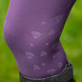 Giddy Up Gymkhana Riding Tights by Little Rider Purple 3-4 Years Riding Tights