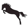 Black silhouette of glamourati horse stencils jumping horse showing a rearing horse design perfect for crafts