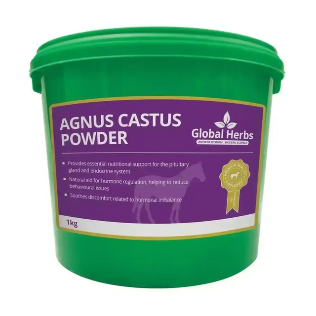 Global Herbs Agnus Castus Powder 1kg Hormonal Supplements