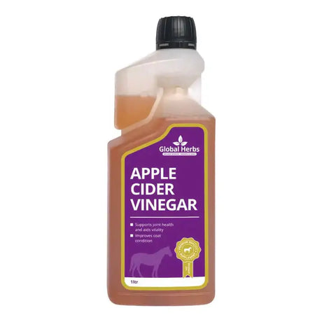 Global Herbs Apple Cider Vinegar 1 Litre Equine Joint Supplements Barnstaple Equestrian Supplies