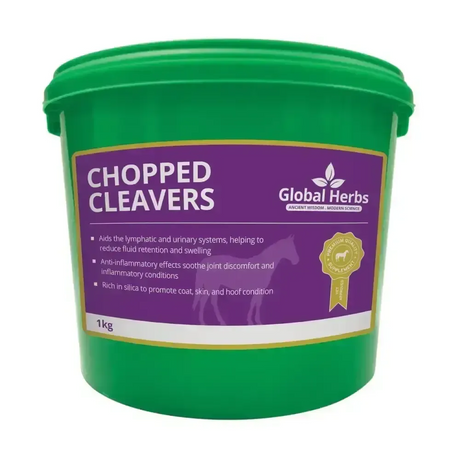 Global Herbs Chopped Cleavers 1kg Horse Supplements