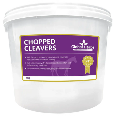Global Herbs Chopped Cleavers 1kg Horse Supplements