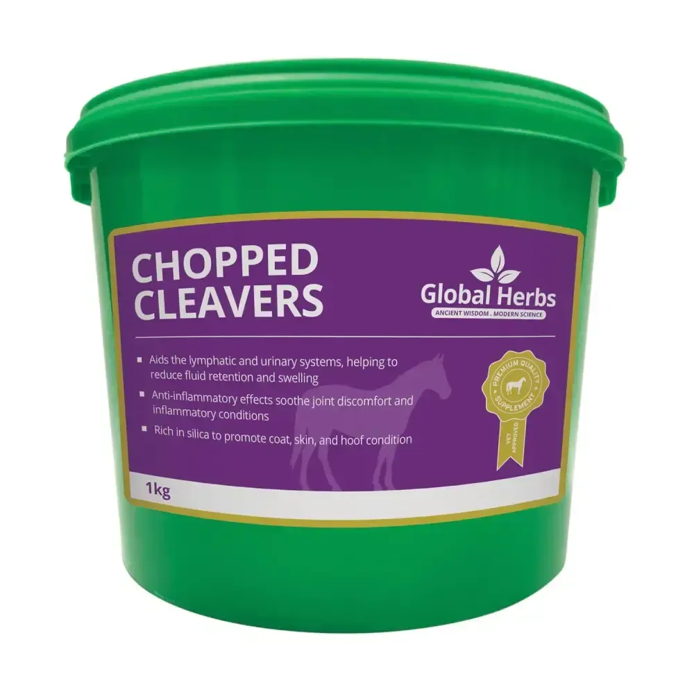 Global Herbs Chopped Cleavers 1 Kg Horse Vitamins & Supplements