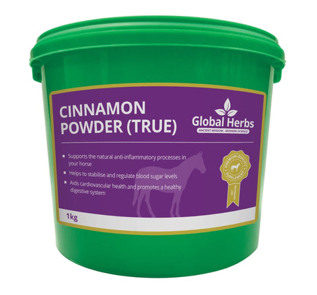Global Herbs Cinnamon Powder (True) 1KG  Barnstaple Equestrian Supplies