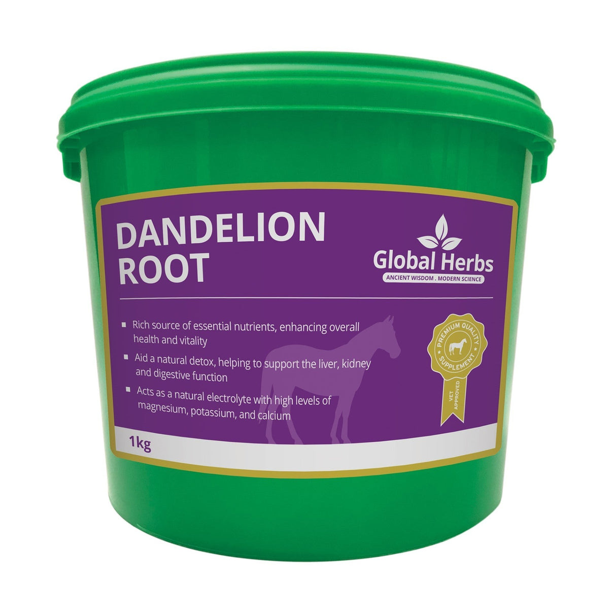 Global Herbs Dandelion Root 1kg  Barnstaple Equestrian Supplies