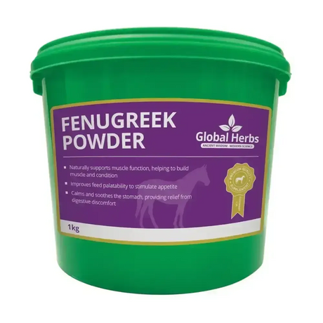 Global Herbs Fenugreek Powder 1kg Horse Supplements
