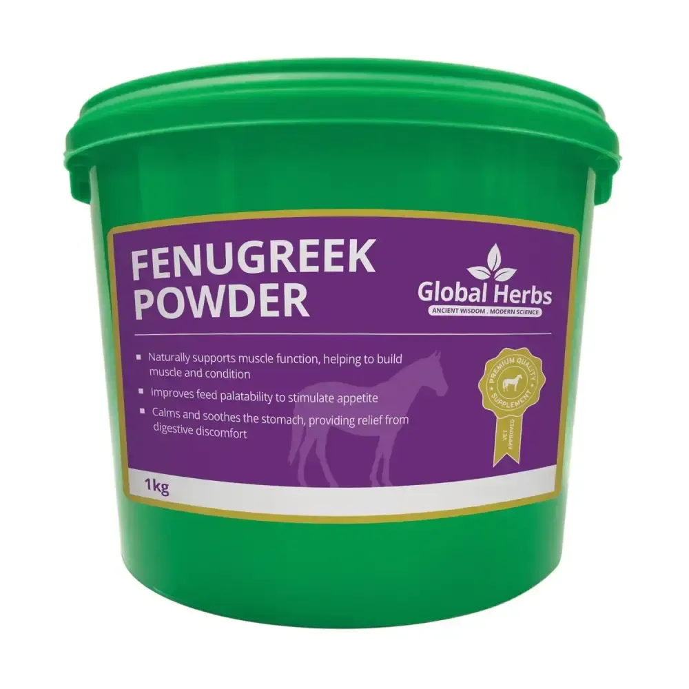 Global Herbs Fenugreek Powder 1 Kg Horse Vitamins & Supplements