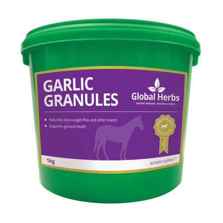 Global Herbs Garlic Granules 1kg  Barnstaple Equestrian Supplies