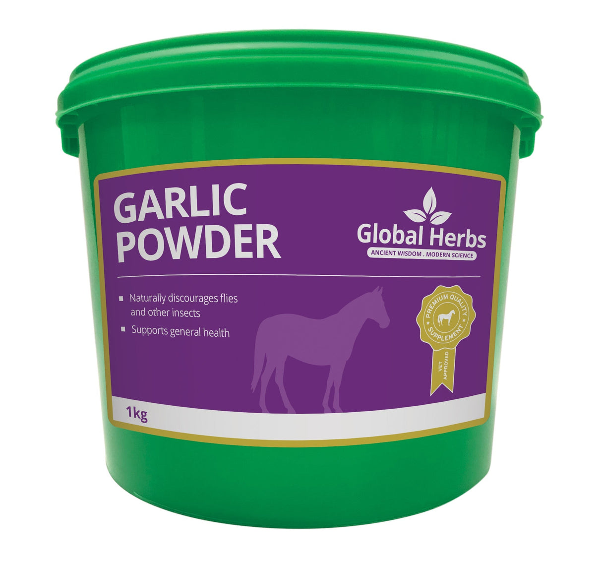 Global Herbs Garlic Powder 1kg  Barnstaple Equestrian Supplies