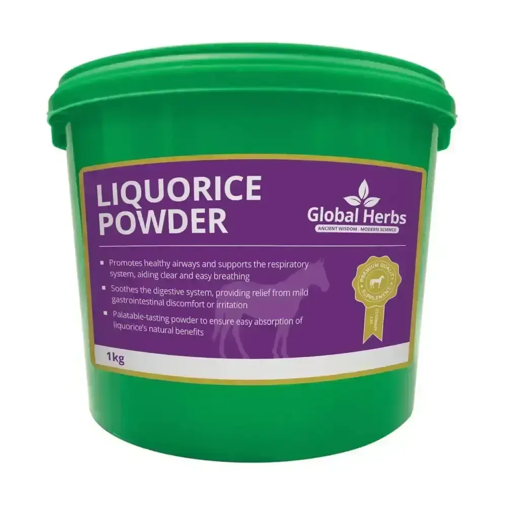 Global Herbs Liquorice Powder 1kg Horse Supplements