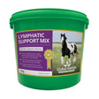 Green plastic bucket of global herbs lymphatic support mix 1kg herbal supplement for horse lymphatic support mix