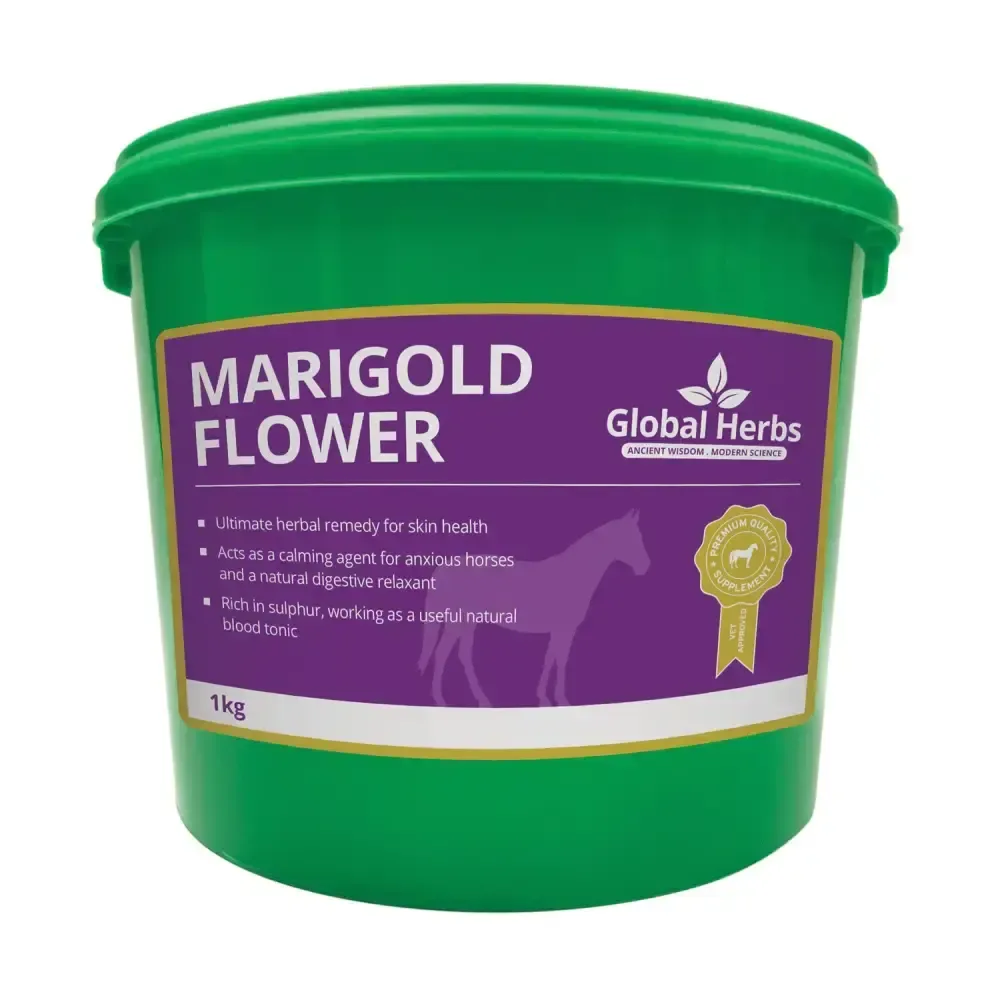Global Herbs Marigold Flower 1 Kg Horse Vitamins & Supplements