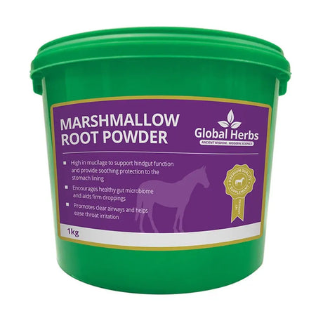 Global Herbs Marshmallow Root Powder 1 Kg Horse Digestion Supplements