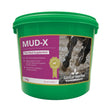 Green plastic bucket of global herbs mud x 1kg herbal supplement for horse skin care in muddy conditions