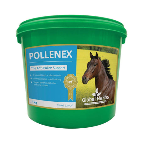 Global Herbs Pollenex Horse Supplements 1Kg Barnstaple Equestrian Supplies