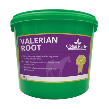 Global Herbs Valerian Root 1 Kg Calmers For Horses