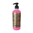 Pink gold label aloe vera luxury shampoo super concentrated 500ml bottle with black pump dispenser