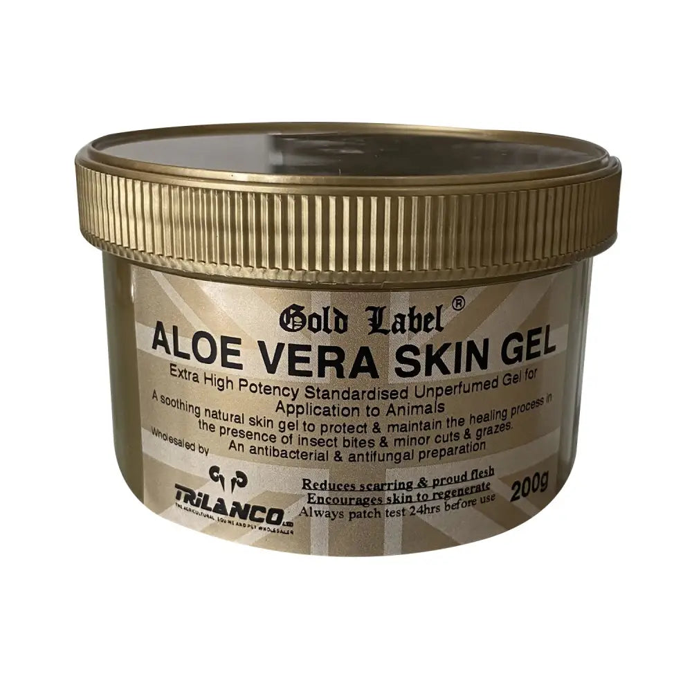 Gold Label Aloe Vera Skin Gel 200g Skin Care Lotion Barnstaple Equestrian Supplies