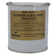 White metal can with tan label and black text branded as talanco gold label blemish and big knee application natural source
