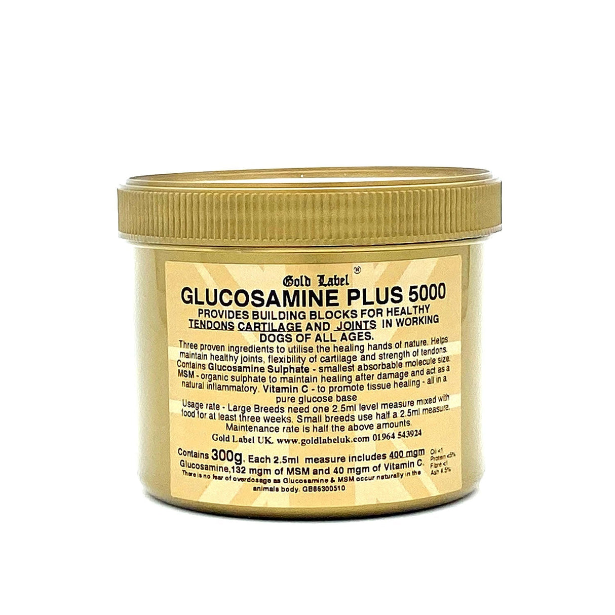 Gold Label Canine Glucosamine Plus 5000 Dog Barnstaple Equestrian Supplies