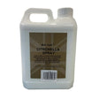 White plastic jug with handle and screw cap labeled gold label citronella spray ultimate alternative product for horse grooming