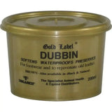 Gold Label Dubbin Leather Care Brown 200g Tack Care