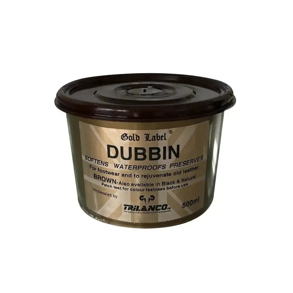 Gold Label Dubbin Leather Care Brown 500g Tack Care