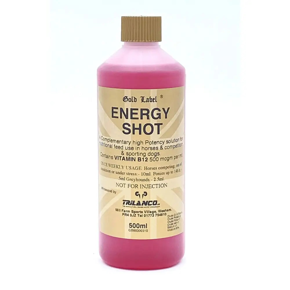 Gold Label Energy Shot 20 ml syringe x 3 pack Horse Supplements Barnstaple Equestrian Supplies