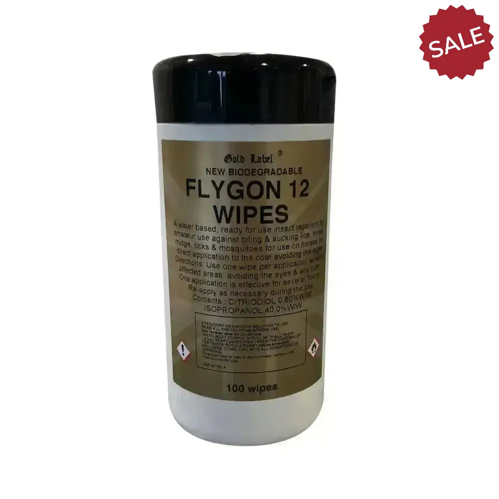 Gold Label Flygon 12 Wipes Fly Wipes