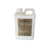 White plastic jug with handle and cap labeled gold label flygon special long acting insect repellent on tan label