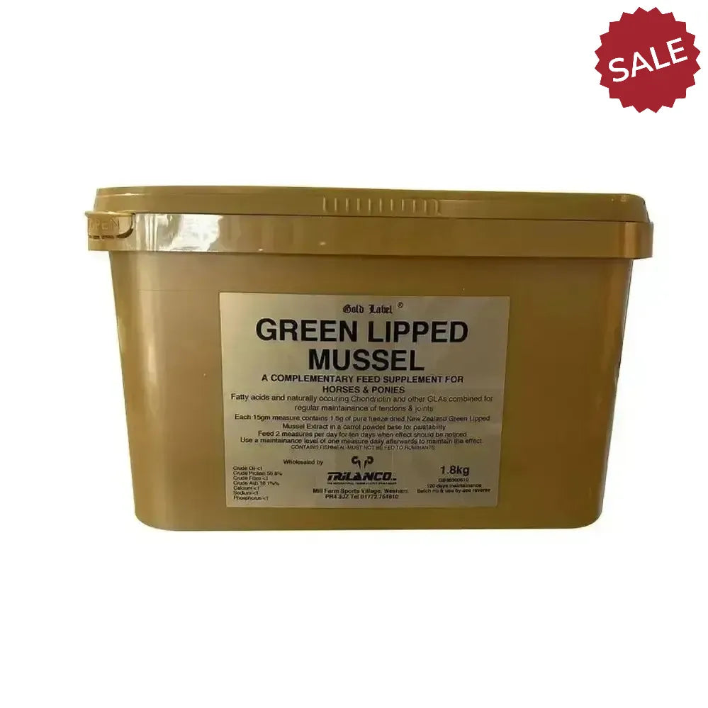 Gold Label Green Lipped Mussel 1.8kg Horse Supplements