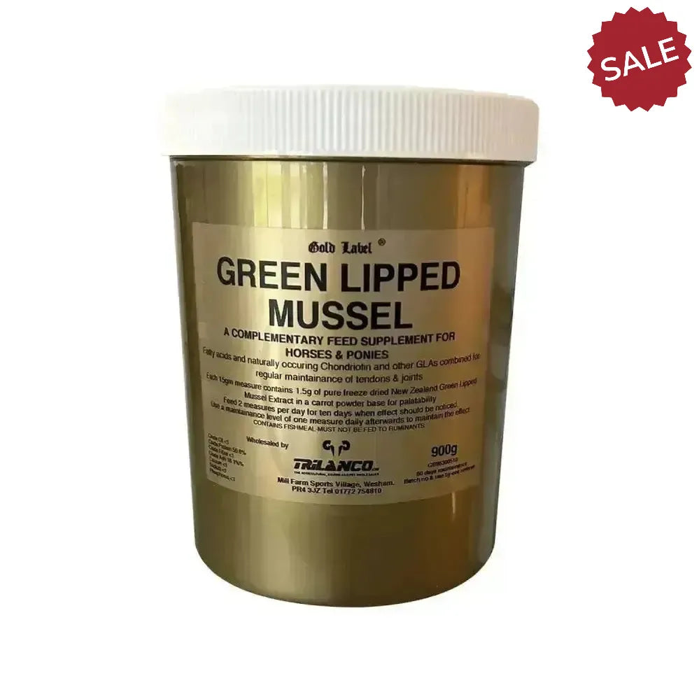 Gold Label Green Lipped Mussel 900g Horse Supplements