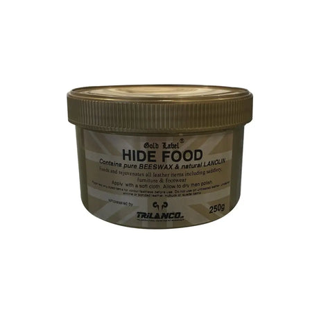 Gold Label Hide Food 250g Leather Care Barnstaple Equestrian Supplies