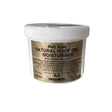 Gold label hoof gel moisturiser in a clear jar with white lid 500ml added collagen for natural hoof care