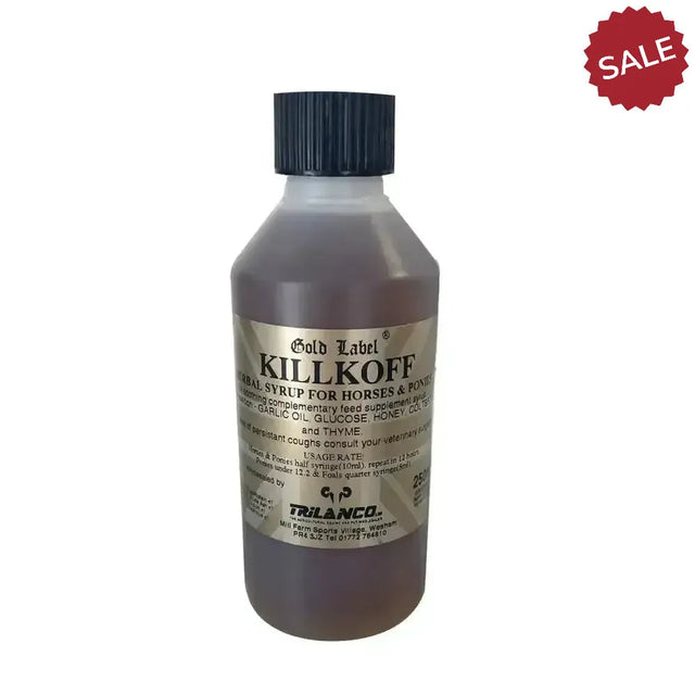 Gold Label Killkoff Herbal Syrup 250 ml Horse Supplements