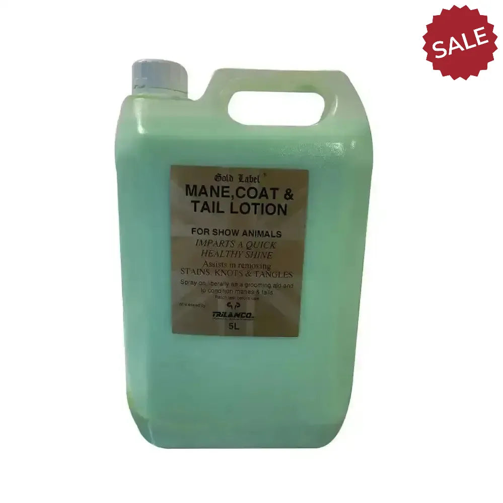 Gold Label Mane, Tail & Coat Lotion 5 litre Mane & Tail Conditioners