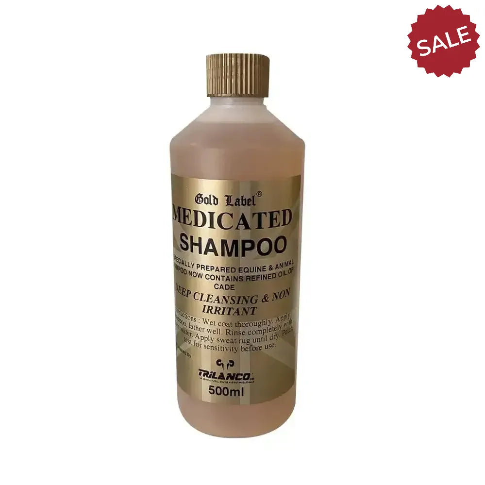 Gold Label Medicated Shampoo 500 ml Horse Shampoos