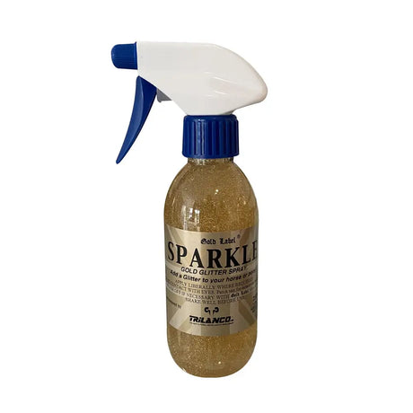 Gold Label Sparkle Glitter Spray 250ml Gold Horse Grooming Barnstaple Equestrian Supplies