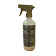 A 500ml transparent gold label stop chew spray bottle with tan trigger nozzle by tralanco for stopping chewing